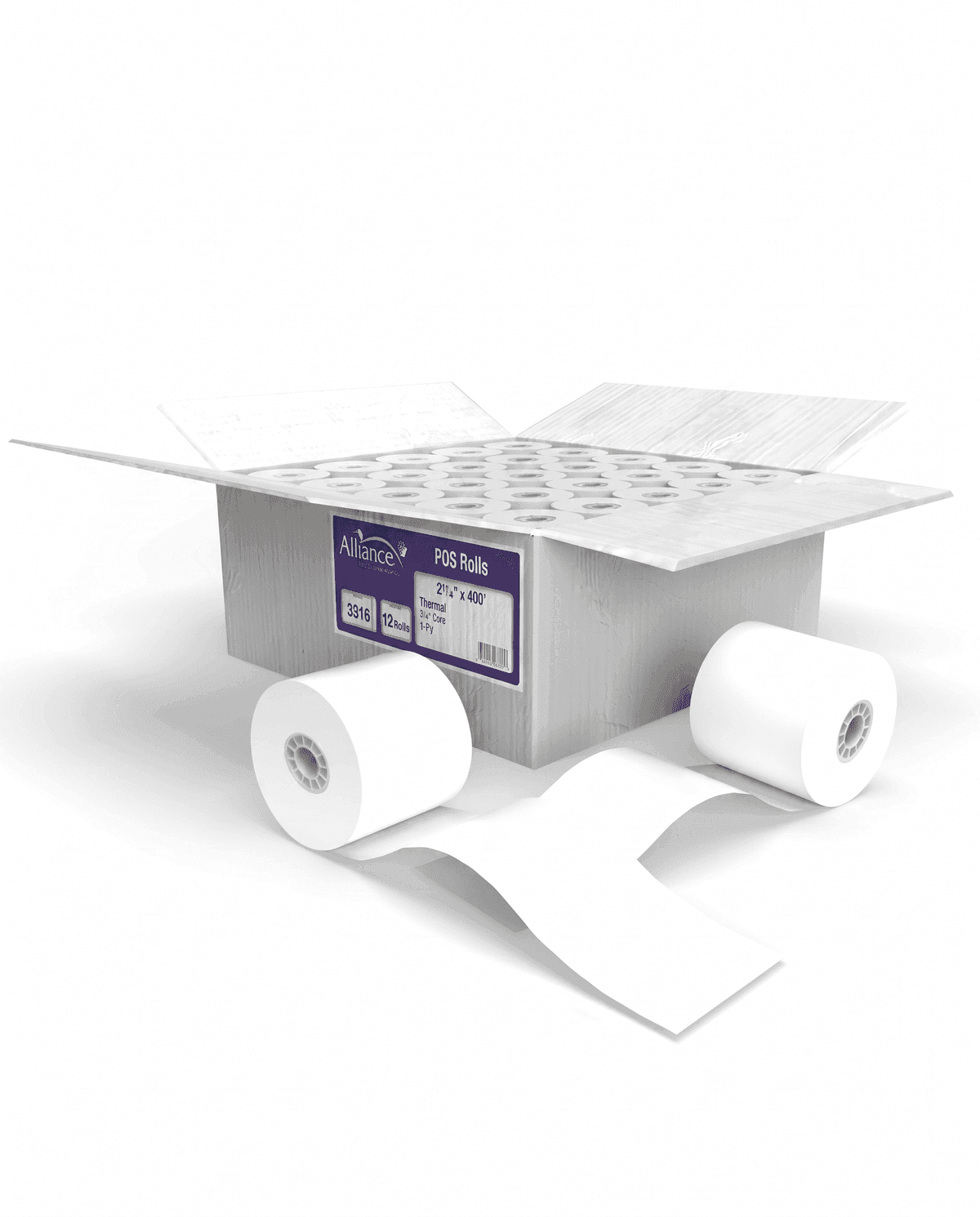 Alliance Rollo de Papel Térmico para Cajero (ATM) 2-1/4" x 675'