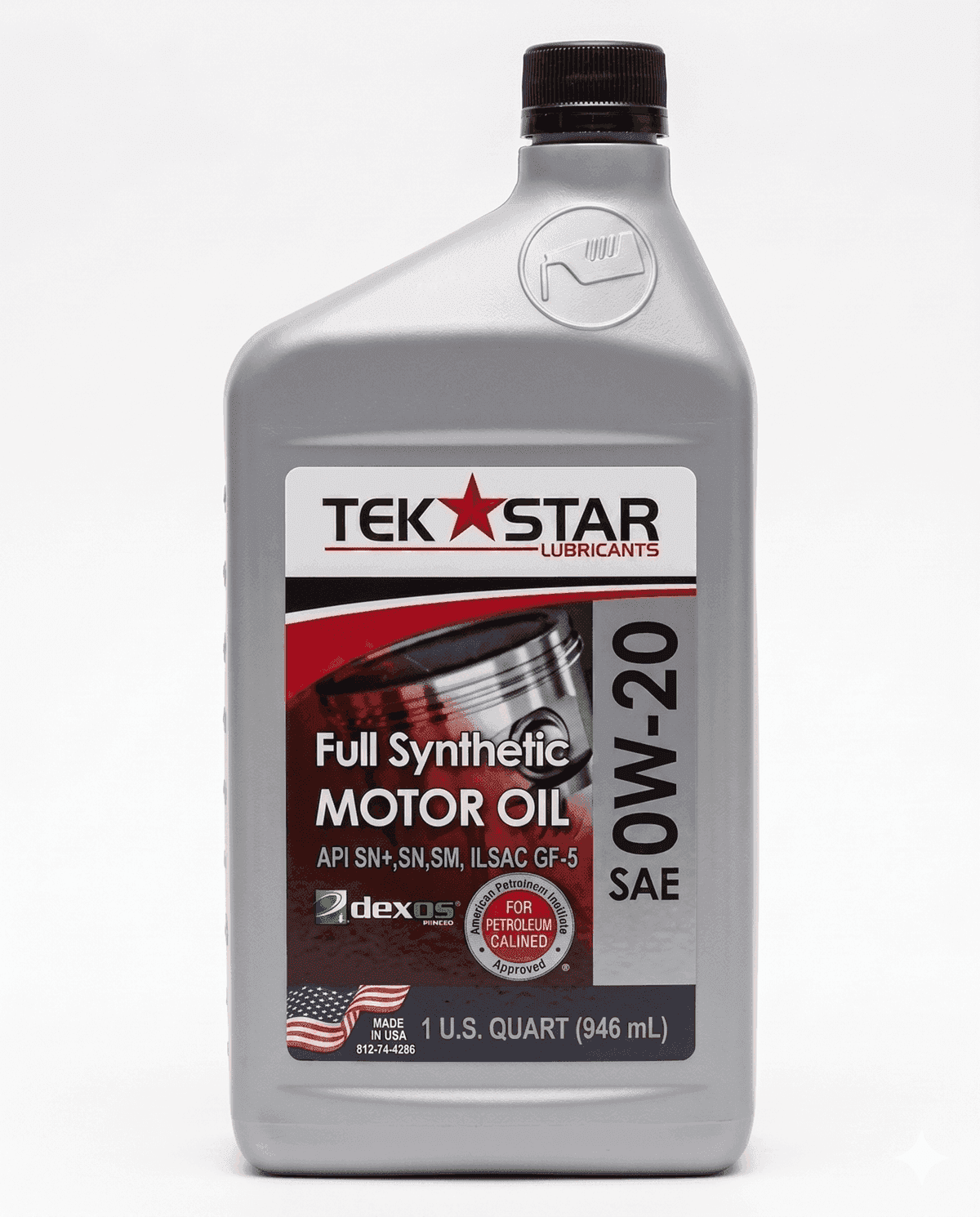TekStar Full Synthetic Aceite de Motor SAE 0W-20 - Imagen 1