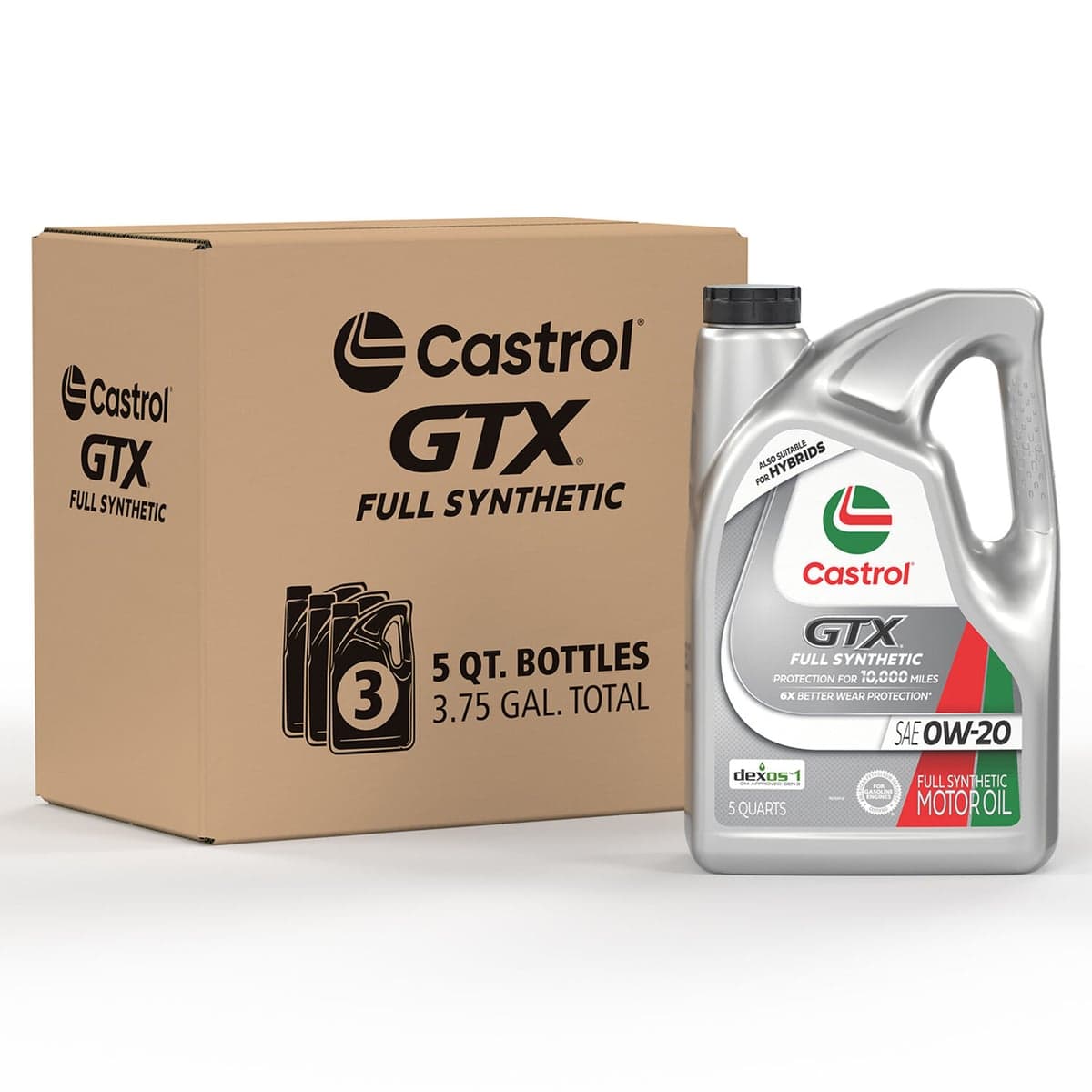 Castrol GTX Aceite de Motor Totalmente Sintético SAE 0W-20 - Imagen 2
