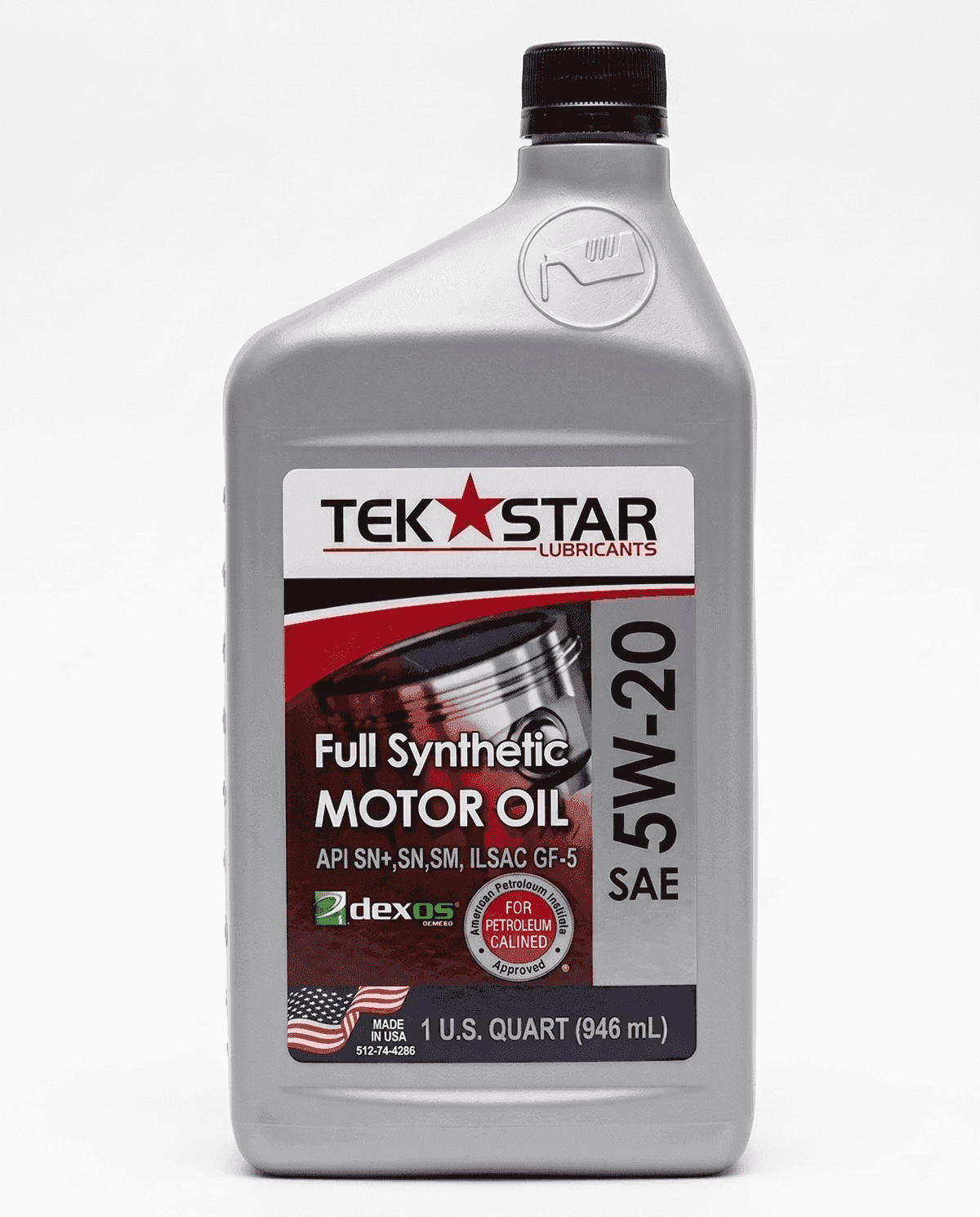 TekStar Full Synthetic Aceite de Motor SAE 5W-20 - Imagen 1