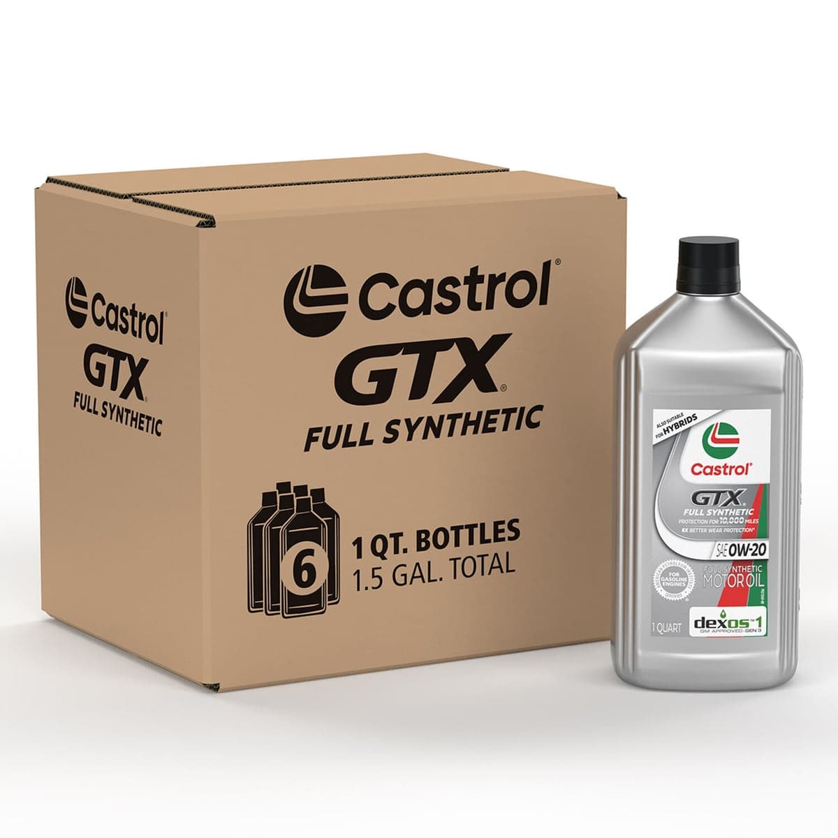 Castrol GTX Aceite de Motor Totalmente Sintético SAE 0W-20