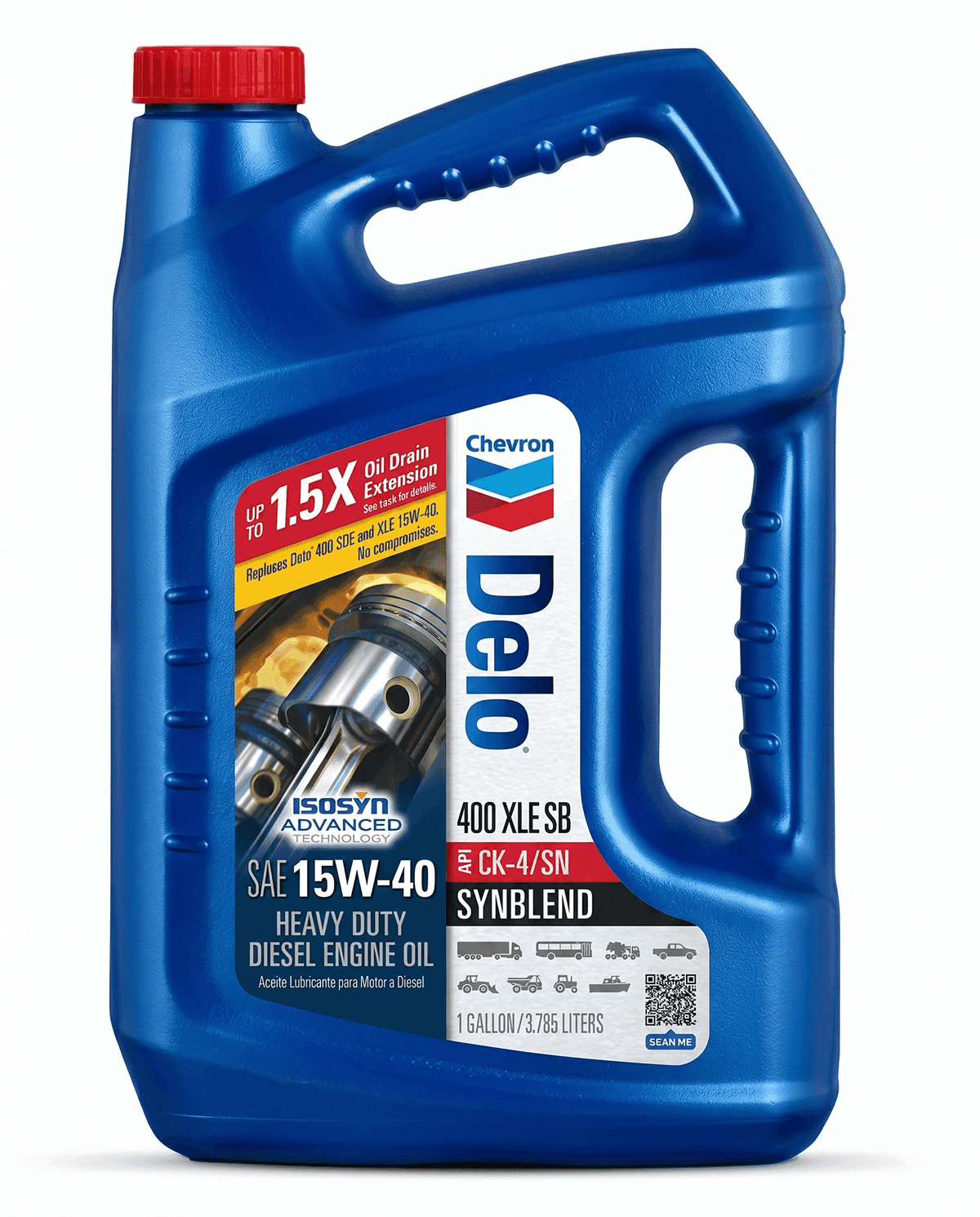 Chevron Delo 400 Aceite de Motor para Uso Pesado SAE 15W-40