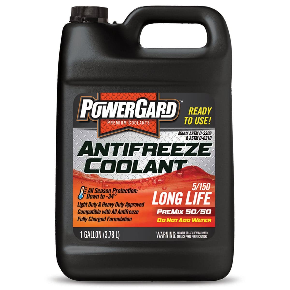 Powergard Uso Pesado Larga Vida Roja 50/50 Anticongelante