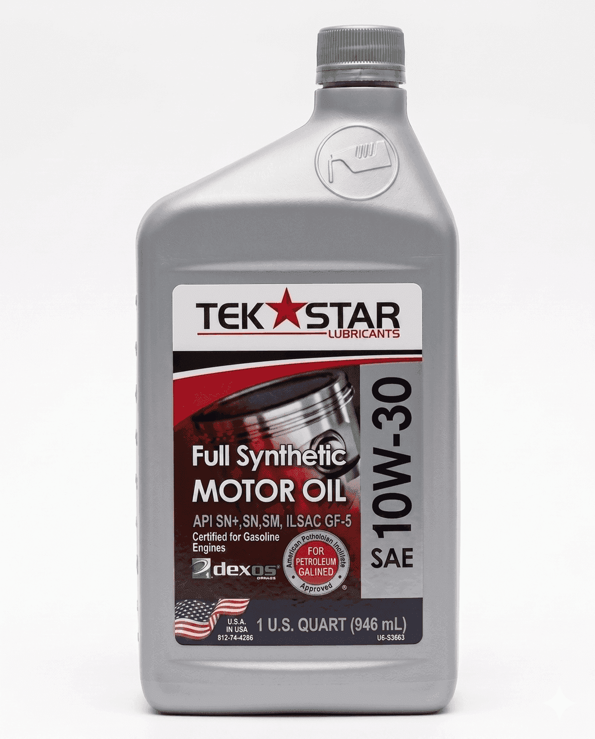 TekStar Full Synthetic Aceite de Motor SAE 10W-30 - Imagen 1