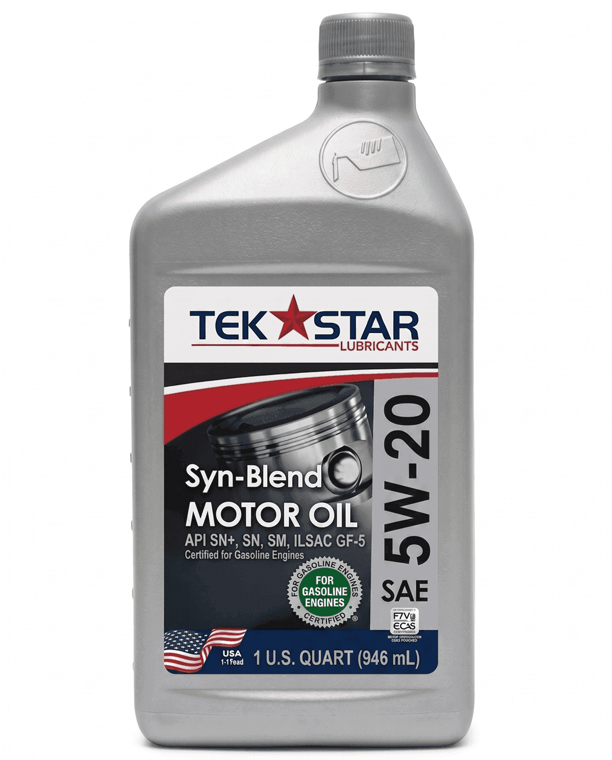 TekStar Syn-Blend GF-6 Aceite de Motor SAE 5W-20 - Imagen 1