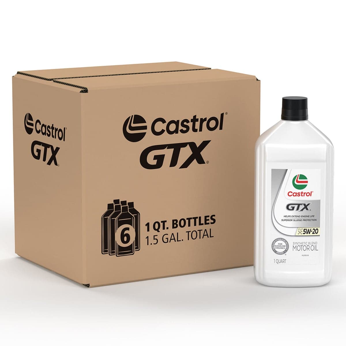 Castrol GTX Aceite de Motor Semi-Sintético SAE 5W-20